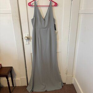 Lulus gray/blue evening dress.  Size large. NWT.